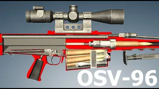 How a OSV-96 12.7mm Sniper Rife Works