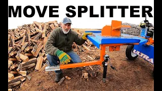 Slipping and sliding splitting Firewood on MUDDY ground