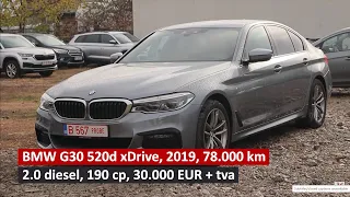 BMW 520 G30 2019 super devalorizat. La juma' de pret de Black Friday la Tudor Motors.