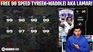 FREE 99 SPEED TYREEK HILL AND WADDLE COMING! AKA CREWS LAMAR JACKSON, TYREEK, AND WADDLE!