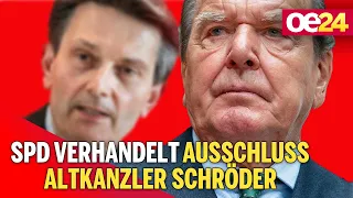 SPD verhandelt über Ausschluss von Altkanzler Schröder