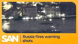 Russia fires warning shots at cargo ship in Black Sea as ruble falls