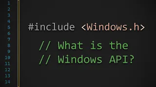 What is the Windows API?  What is Windows.h?