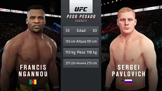 EA UFC® 4 Francis Ngannou  vs Sergei Pavlovich cpu fight