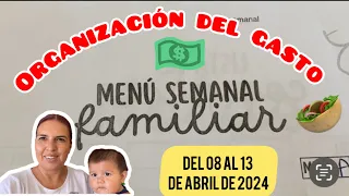 ESTO REALICE CON $1,000.00 mxn para el menú  de comidas y organización del gasto