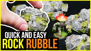 Miniature Rock Rubble Wargaming Scatter Terrain