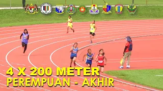 4 X 200 meter PEREMPUAN AKHIR - MSS Zon Bandar Keningau, Kali Ke 25, 2022