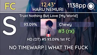 Chewy | HARU NEMURI - Trust Nothing but Love [My world] | +HDDTRX 93.09% {1st FC 1,138pp #5}