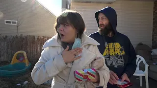 Woman nearly collapses when surprised with gifts from a Secret Santa