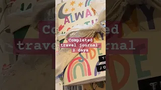 Full reveal Completed Travel Journal with Mostly Free Ephemera. #traveljournal #junkjournal