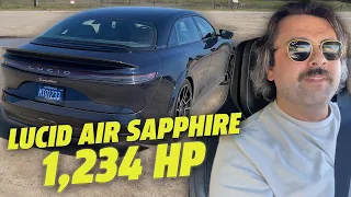 Sickeningly Fast First Drive of the 2024 Lucid Air Sapphire