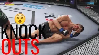 UFC 3 BETA COMBOS - EA UFC 3 KNOCKOUTS COMPILATION - MY BEST UFC 3 KNOCKOUTS