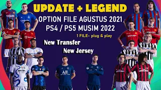 OPTION FILE DP7 Update 01agustus21 PES 2021 PS4/PS5 -- Update Jersey dan Transfer 21/22