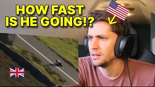 American reacts to: How to out run a helicopter on a GSXR 1000 Superbike by Guy Martin