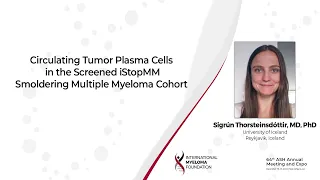 Circulating Tumor Plasma Cells in the Screened iStopMM Smoldering Multiple Myeloma Cohort