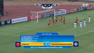 AFC U16 Qualifiers 2020 Group G : CHINA PR 15-0 NORTHERN MARIANA ISLANDS