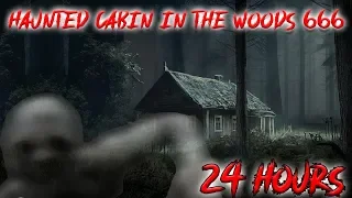 (SKIN WALKERS) 24 HOUR OVERNIGHT CHALLENGE at HAUNTED CABIN IN THE WOODS