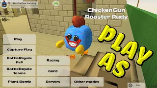 Play as Huggy Wuggy Chicken Gun Чикени Ган | DotDorDee Gaming