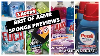 3 Hours *Best of ASMR Sponge Previews* Compilation | Stress Relief, Sleep, Study, Focus, Relax