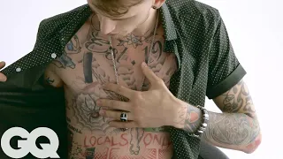 Machine Gun Kelly Explains the Stories Behind His Tattoos | Tattoo Tour | GQ