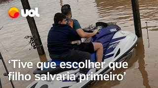 Enchentes no RS: ‘Tive que escolher que filho salvaria primeiro’, diz morador de Canoas