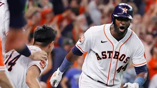 Yordan Alvarez's 2 CLUTCH homers in the ALDS to put Astros ahead after trailing!!