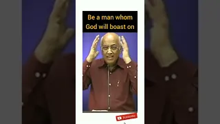 Be a man whom God will boast on (By: Ps.Zac Poonen) #Sermonclip #ZacPoonen #cfc #reels #shorts #reel