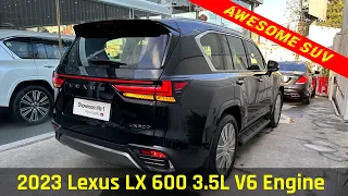 2023 Lexus LX 600 3.5L Black - Awesome SUV 7 Seats | Exterior, Interior Walkaround