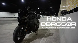 HONDA CBR650R AKRAPOVIC Tunnel sound