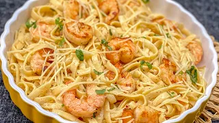 How to Make Alfredo Shrimp Pasta Quick and Easily -30-Minute Meal