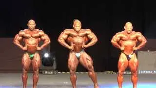 Kai Greene, Dexter Jackson, Branch Warren - 5th Callout - Final - IFBB Pro - EVL Prague 2013