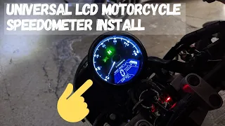 How to install Universal motorcycle Speedometer on Yamaha XJR400