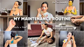 my HIGH MAINTENANCE routine that keeps me LOW MAINTENANCE #selfcare | Mishti Pandey