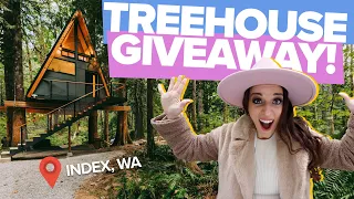 Magical Forest Getaway🌲! Treehouse Giveaway! | Local Lens Seattle