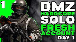 🔴 LIVE • DMZ Hardcore SOLO Fresh Account ( DAY 1 ) • MW2 DMZ GameplayGameplay