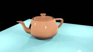 Rotate teapot | 3ds Max | Scanline raiosity draft, ceramic tile, glazed & plastic