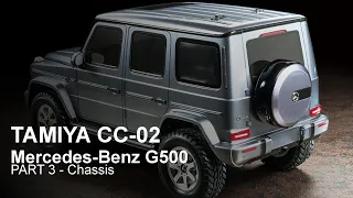 Tamiya CC-02 Mercedes-Benz G500 - PART 3 Chassis ( English version )