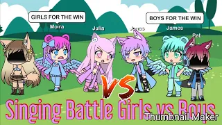 Singing Battle | Girls VS Boys | Gacha Life