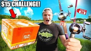 Temu app $15 Budget Fishing Challenge