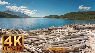 4 HRS Relaxing Nature Scenery of Spirit Lake at Mt. St. Helens  in 4K + Nature Sounds