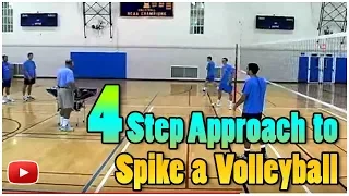 Mastering Mens Volleyball Skills and Drills - Four Step Approach featuring Coach Al Scates