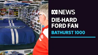 Unable to get to Bathurst, this Ford fan is camping out in his backyard | ABC News