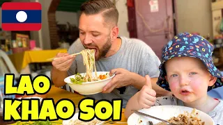 🇱🇦 Lao Khao Soi Is My FAVOURITE Noodle Soup of ALL TIME !  All day FOOD TOUR in Luang Prabang Laos