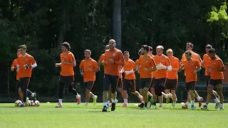 Open training session before the Shakhtar vs Dynamo match