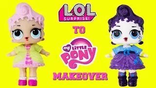 DIY Custom LOL Surprise Doll to My Little Pony MAKEOVER Royal High Ney Turns into Rarity