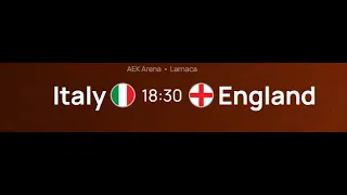 UEFA UNDER-17 CHAMPIONSHIP | ITALY vs ENGLAND | QUARTER-FINALS | 30.05.2024 - 18:30PM