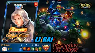 Heroes Evolved Li Bai Gameplay, Li Bai Skin Kebijaksanaan