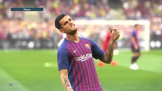 [4K HDR] PES 2019 DEMO FC Barcelona vs Liverpool PS4 Pro