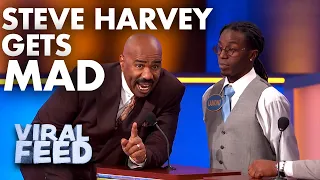 STEVE HARVEY THREATENS TO TEAR THE GAME BOARD DOWN | VIRAL FEED