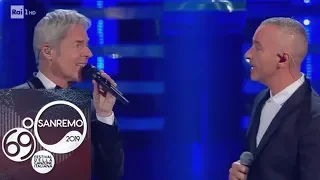 Sanremo 2019 - Eros Ramazzotti e Claudio Baglioni cantano "Adesso tu"